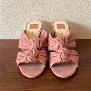 Dolce Vita Jene Knot Block Heel Sandal Heathered